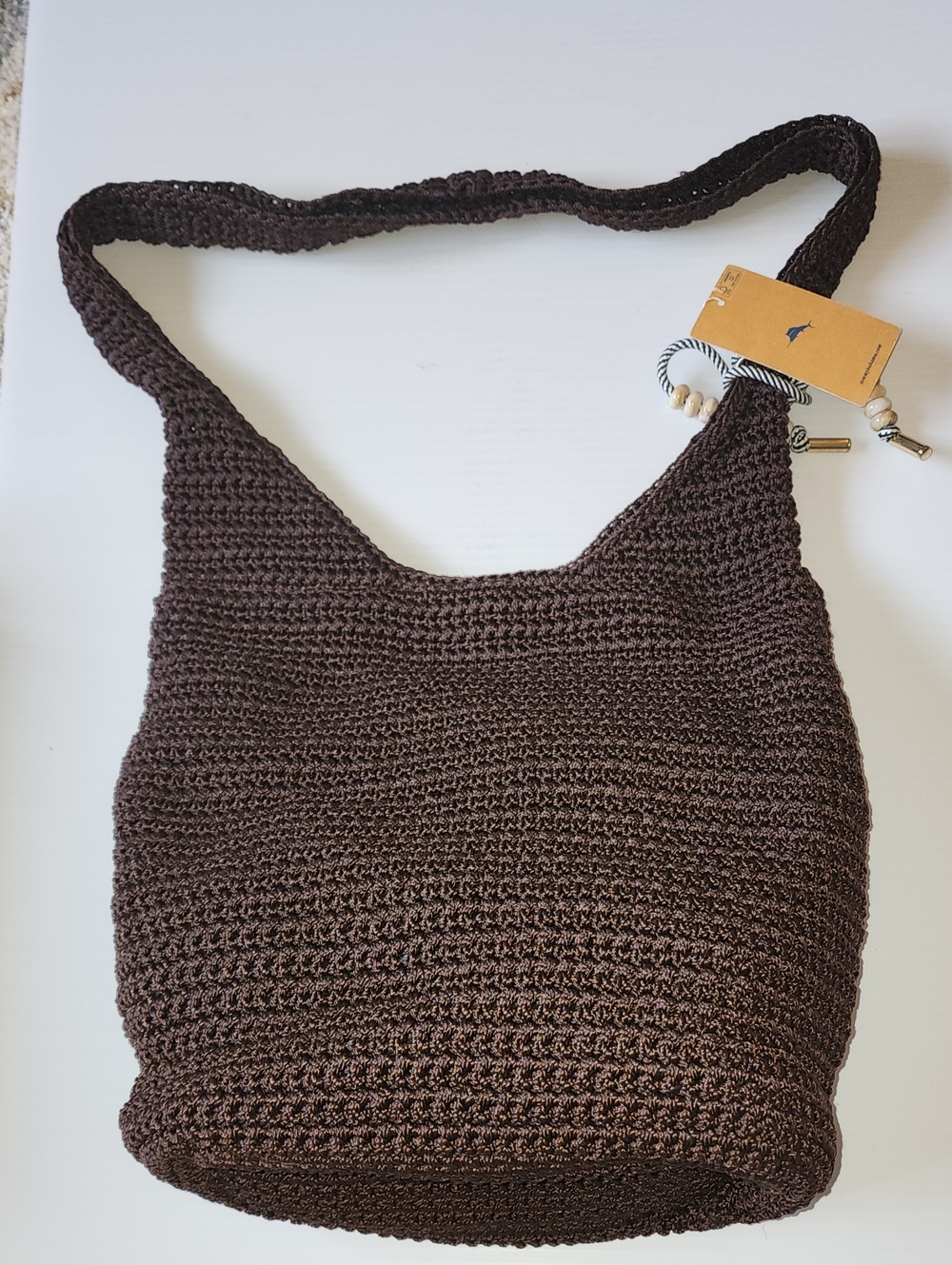 Tommy Bahama Boho Crocheted Shoulder Bag. NWT.